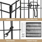 Pet Playpen Puppy Playpen Kennels Dog Fence Exercise Pen Gate Fence Foldable Dog Crate 8 Panels 24 Inch Kennels Pen Playpen Options Ideal for Pet Animals Outdoor Indoor (24 Inch)