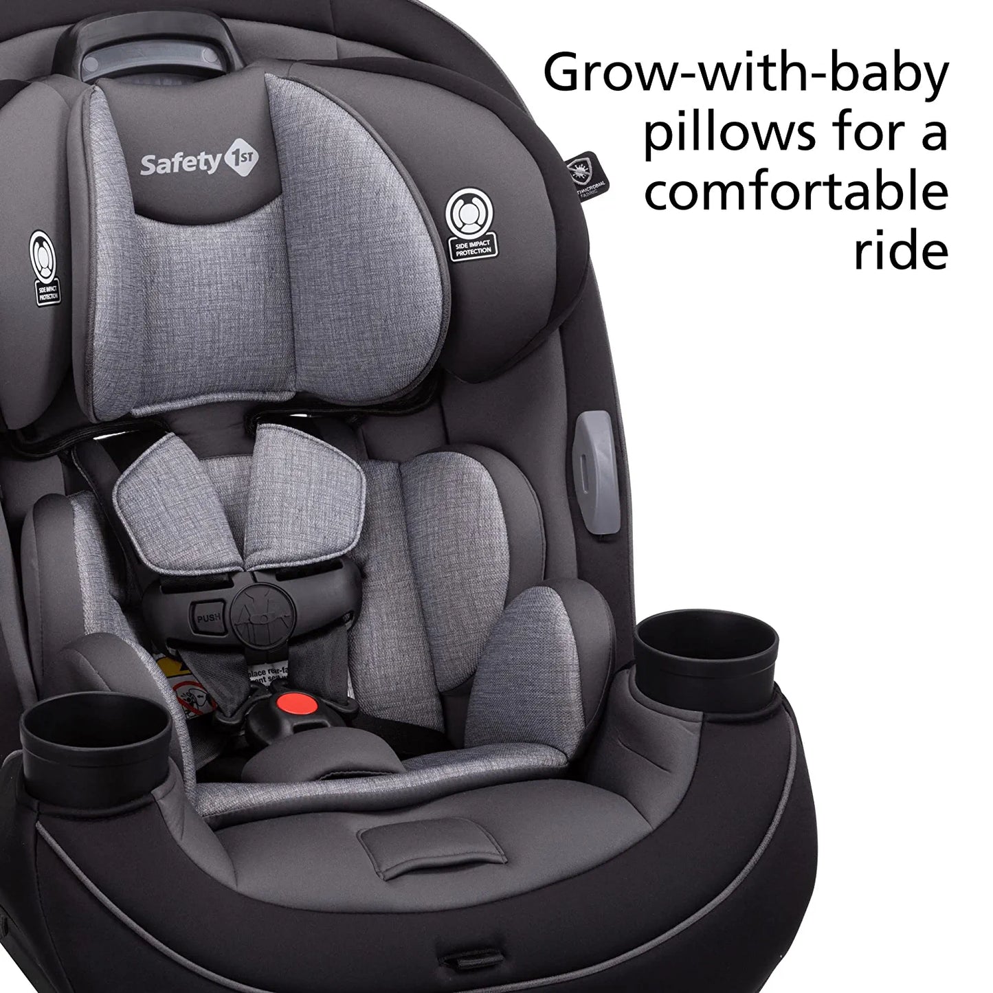 Grow and Go All-In-One Convertible Car Seat,Rear-Facing 5-40 Pounds, Forward-Facing 22-65 Pounds, and Belt-Positioning Booster 40-100 Pounds, Carbon Ink