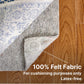 , Basics, 8'X10', 1/4" Thick, 100% Felt, Protective Cushion Rug Pad, Available in 4 Thicknesses, Optional Rubber Backing, Safe for All Floors and Finishes