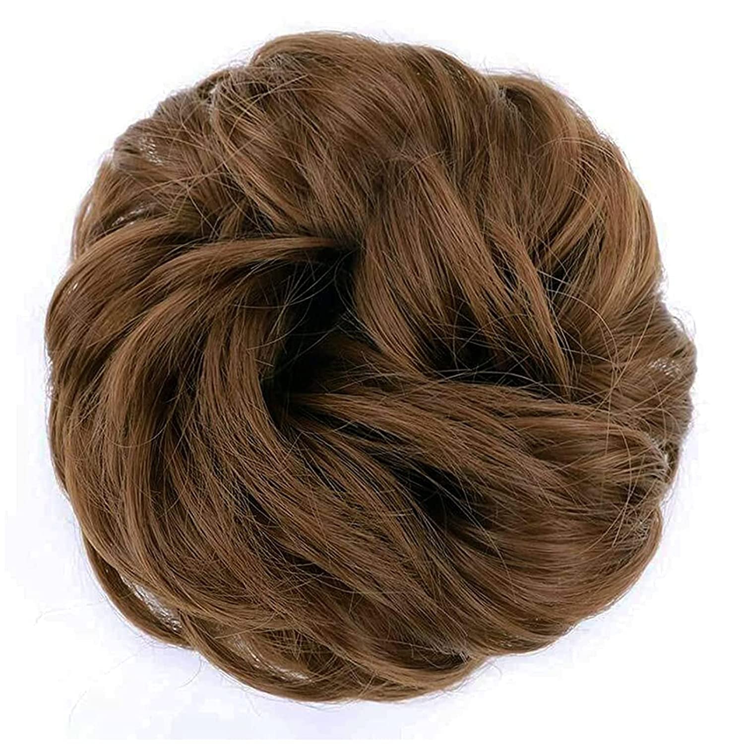 1PCS Messy Hair Bun Hair Scrunchies Extension Curly Wavy Messy Synthetic Chignon for Women Updo Hairpiece