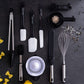 Kitchen Utensils Set - Nylon & Stainless Steel Cooking Utensils Set - Non-Stick Kitchen Utensils with Spatula - 44 Pc Set