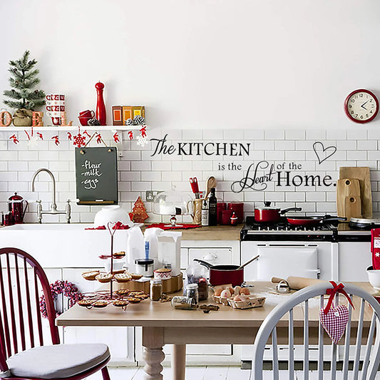 'The Kitchen' Quote Wall Stickers Kitchen & Dining Room Wall Decal Vinyl Home Décor (Size B)