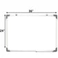 36"X24" Magnetic Writing Whiteboard Dry Erase Board W/Eraser Office Single Side