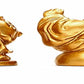 BRABUD Feng Shui 2'' Golden Resin Laughing Buddha Statue Figurines Set of 6 BS019