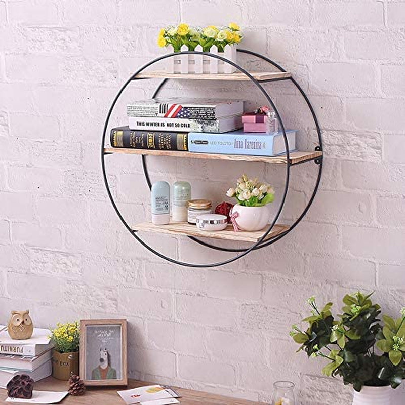 3 Tier Wall Floating Ledge Shelves for Home Decor,Wall Decoration Storage Shelf and Wall Mount Booke Display Rack for Bedroom and Living Room
