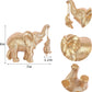 Cute Elephant Statue Cool Gold Elephant Brings Good Luck, Health, Strength Decorations for Home, Office, Shelf, Living Room