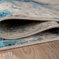 Sky Collection Whimsical Abstract Area Rug 5' X 7' Blue