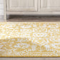 Della Gold Vintage Medallion Pattern Area Rug 5X7 (5'3" X 7'2")