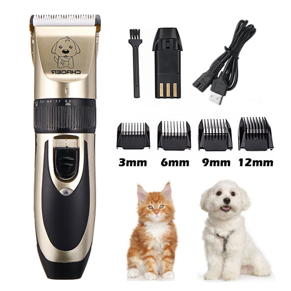 Professional Quiet Electric Pet Hair Clipper Shaver Cordless Grooming Kit for Cat Dog Hair Best Gift