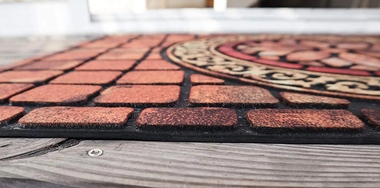 Entrance Door Mat Large 24 X 36 Inch Entry Way Doormat Front Door Rug Outdoor Heavy Duty Welcome Mat, Non Slip Rubber Back Low Profile for Garage, Patio, High Traffic Area, Rectangle Style