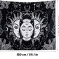 Not Fade Machine Washable Mandala Tapestry Wall Hanging Trippy Hippie Bohemian Psychedelic Wall Tapestry for Bedroom Living Room, Blue White, Small (28.7X37.4 Inches)(73X95 Cm)