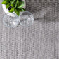 Gris Border Indoor/Outdoor Area Rug, 10' X 13', Grey