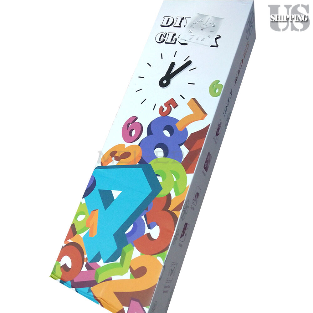 Modern DIY Analog 3D Mirror Surface Large Number Wall Clock Sticker Home Decor