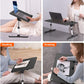 Laptop Desk for Bed, SAIJI Lap Desks Bed Trays for Eating Writing, Adjustable Computer Laptop Stand, Foldable Lap Table in Sofa and Couch (23.6 X 13,Black)