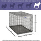 Newly Enhanced Single & Double Door Icrate Dog Crate, Includes Leak-Proof Pan, Floor Protecting Feet, Divider Panel & New Patented Features