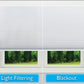 No Tools Easy Lift Trim-At-Home Cordless Pleated Light Blocking Fabric Shade White, 36 in X 64 In, (Fits Windows 19 in - 36 In)
