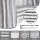 Bathroom Rugs and Mats Sets, 2 Piece Thick Absorbent Chenille Bath Mat Rug Set Non Slip, Soft Shaggy Bath Room Floor Mats for Bathroom, Machine Washable (20" X 47" plus 16" X 24", Gray)
