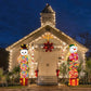 Outdoor Christmas Decorations Yard Stakes Signs with 40LED String Lights- New Year Giant Holiday Grinch Xmas Decor for Home Lawn Pathway Walkway Candyland Party- 50Inch