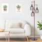 Industrial Floor Lamps for Living Room, Brown Tree Lamp with 6W LED Bulbs for Living Room Office Bederoom