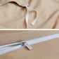 Khaki Duvet Covers Queen Size - Washed Duvet Cover, Soft Queen Duvet Cover Set 3 Pieces with Zipper Closure, 1 Duvet Cover 90X90 Inches and 2 Pillow Shams (No Comforter)
