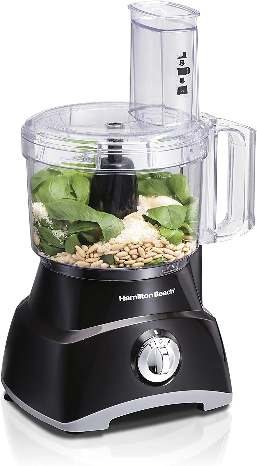 Food Processor & Vegetable Chopper for Slicing, Shredding, Mincing, and Puree, 8 Cup, Black
