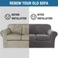 Modern Velvet Plush 4 Piece High Stretch Sofa Slipcover Sofa Cover Furniture Protector Form Fit Luxury Thick Velvet Sofa Cover for 3 Cushion Couch, Machine Washable (Sofa,Gray)