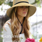 FURTALK Womens Wide Brim Sun Hat with Wind Lanyard UPF Summer Straw Sun Hats for Women