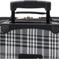 Fashion Softside Upright Luggage Set, Black Plaid, 2-Piece (14/19)