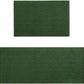 48X20 Inch/30X20 Inch Kitchen Rug Mats Made of 100% Polypropylene 2 Pieces Soft Kitchen Mat Specialized in anti Slippery and Machine Washable (Green)
