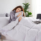 Nestl White Duvet Cover Queen Size - Soft Queen Duvet Cover Set, 3 Piece Double Brushed Queen Size Duvet Covers with Button Closure, 1 Duvet Cover 90X90 Inches and 2 Pillow Shams