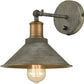 JEENKAE Vintage Swing Arm Wall Sconces Hardwired or Plug-In Bedroom Bath Wall Lamps Set of 2
