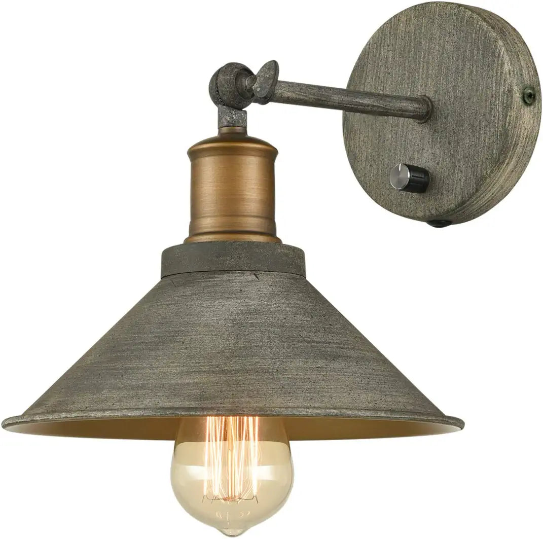 JEENKAE Vintage Swing Arm Wall Sconces Hardwired or Plug-In Bedroom Bath Wall Lamps Set of 2
