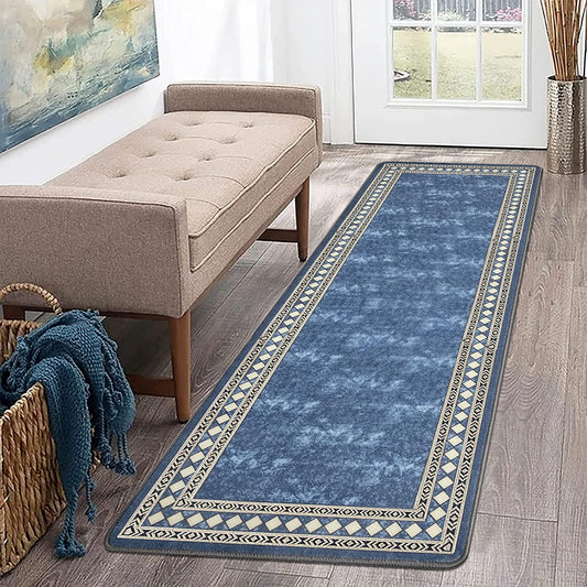 Runner Rug for Hallway 2'X6' Non Slip Kitchen Runner Rug Laundry Rugs and Mats Washable Runner Rugs for Kitchen Floor Farmhouse Laundry Room Rug Runner Entryway Area Rugs Indoor