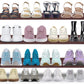 3-Tier Long Shoe Rack for Closet Stackable Wide Shoe Shelf Organizer and Storage for Floor, Entryway (Bronze)