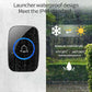 Waterproof Wireless Doorbell Adjustable Volume 1000FT Plugin Receiver 38 Chime