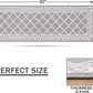 Moroccan Geometric Textured Runner Rug Kitchen Rugs with Non-Slip Backing Machine Washable Durable for Hallway Living Room Laundry (Grey, 20"X60")