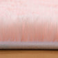 Super Soft Circle Rugs for Girls Princess Castle Toddlers Play Tent 41” Diameter Circular Area Rugs for Kids Bedroom Baby Room Decor round Shag Playhouse Carpets and Nursery Rugs (Pink)