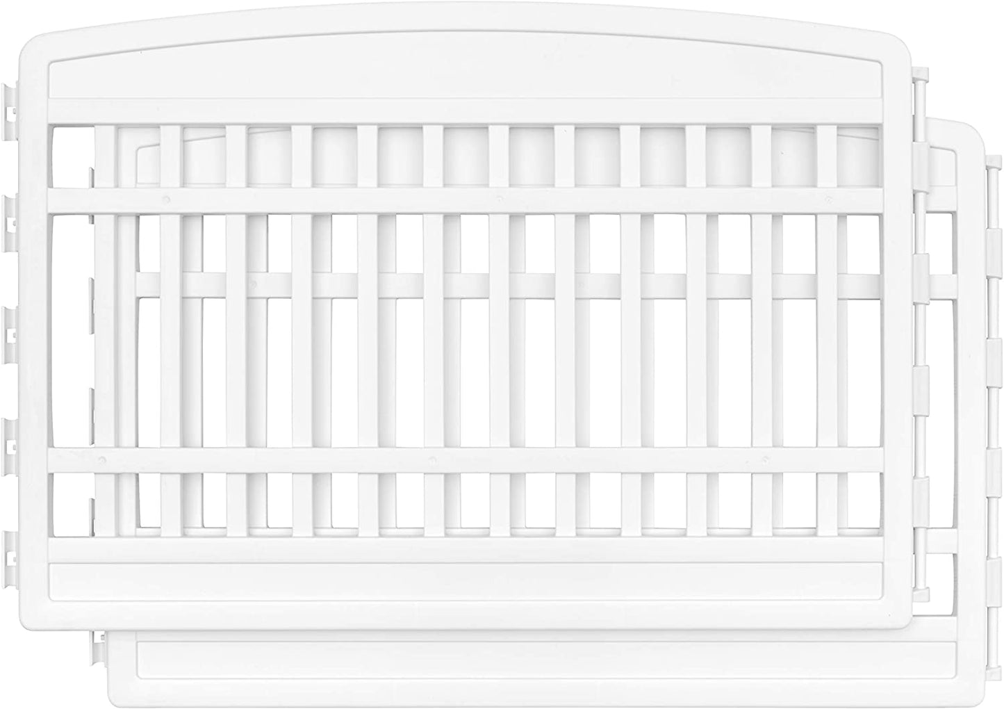 IRIS USA Dog Playpen, Exercise Pet Playpen 2 Add-On Panels, 24" H, White