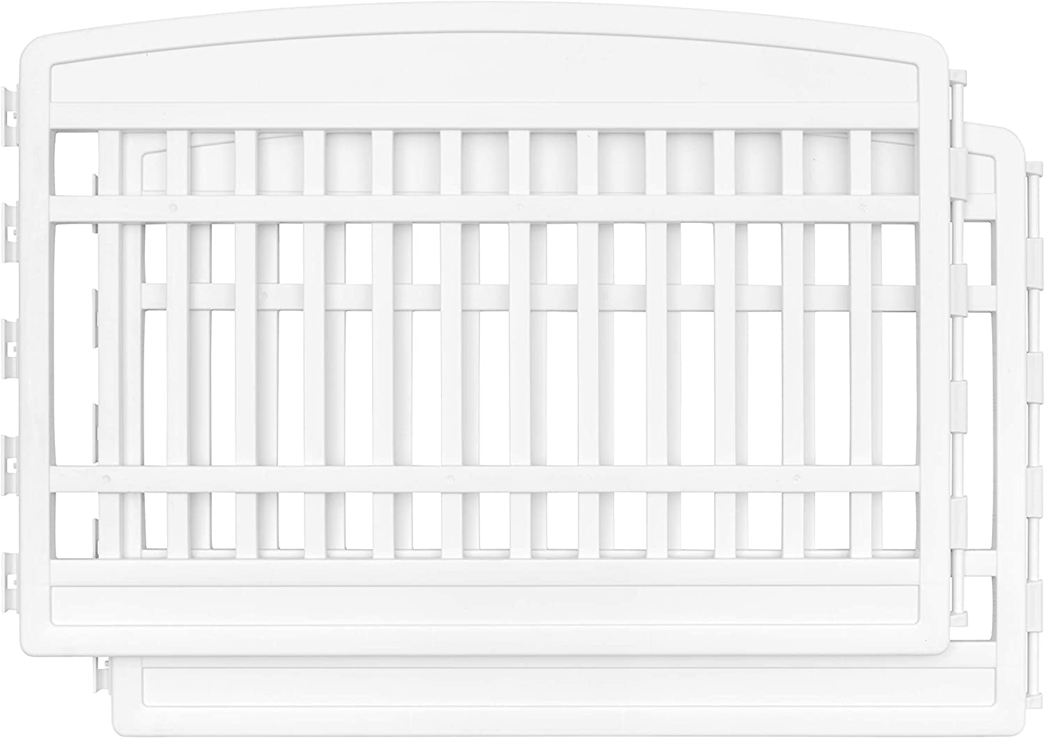 IRIS USA Dog Playpen, Exercise Pet Playpen 2 Add-On Panels, 24" H, White