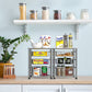 Stackable 3 Tier Sliding Basket Organizer Drawer, Chrome