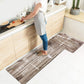 Kitchen Rug Set, Kitchen Floor Mats 2 Piece PVC Leather anti Fatigue Comfort Heavy Duty Standing Mat Waterproof Oil Proof Non-Skid Rubber Back Washable Doormat Bathroom Area Rug Carpet