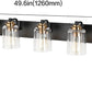 Bathroom Vanity Light Black and Bronze Durable Glass Globe Vintage Stylish Lighting 6 Lights(8580)