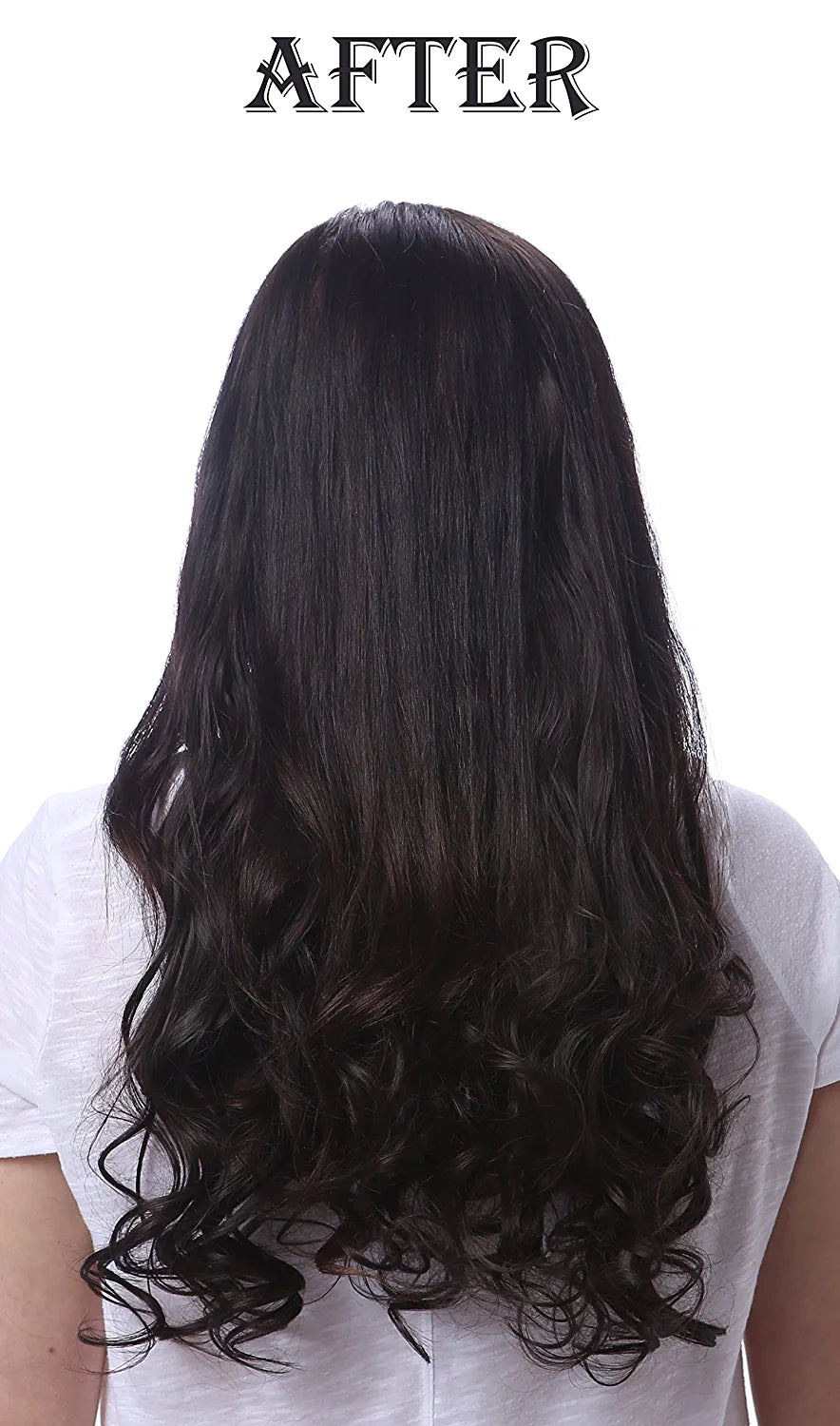 ® 20" Curly Full Head Clip in Synthetic Hair Extensions 7Pcs 140G (25#-Light Golden Blonde)
