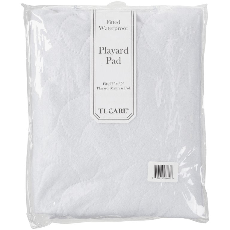 American Baby Company Waterproof Fitted Pack N Play Playard Protective Mattress Pad Cover, White, for Boys and Girls