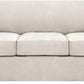 4 Piece Stretch Sofa Covers for 3 Cushion Couch Covers for Living Room Furniture Slipcovers (Base Cover plus 3 Seat Cushion Covers) Upgraded Thicker Jacquard Fabric (Sofa, Ivory)