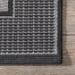 Gris Border Indoor/Outdoor Area Rug, 10' X 13', Grey