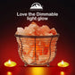 Natural Himalayan Salt Lamp, Tall round Metal Basket Lamp with Dimmer Switch | 8-10 Lbs