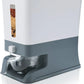 Household Rice Bucket with Lid and Measuring Cup ,Large Cereal Dry Food Storage Box, Measurable Rice Cylinder, Automatic Rice Dispenser Grain Storage Bin