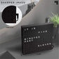 SHARPER IMAGE Light up Electronic Plug-In Word Clock, Black Finish with LED Light Display, USB Cord and Power Adapter, Unique Contemporary Home and Office Décor, Accent Desk Clock
