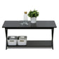 Furinno Modern Simplistic Criss-Crossed Coffee Table, Espresso